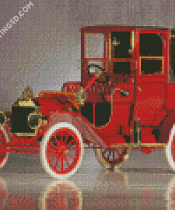 Red Ford Model T Diamond Paintings