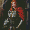 Redhead Warrior Lady Diamond Paintings