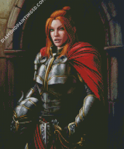 Redhead Warrior Lady Diamond Paintings