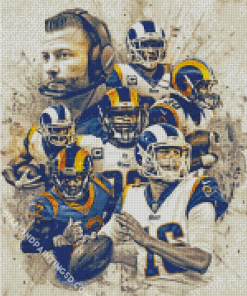 St Louis Rams Players Art Diamond Paintings