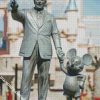 Statue Walt And Mickey Diamond Paintings