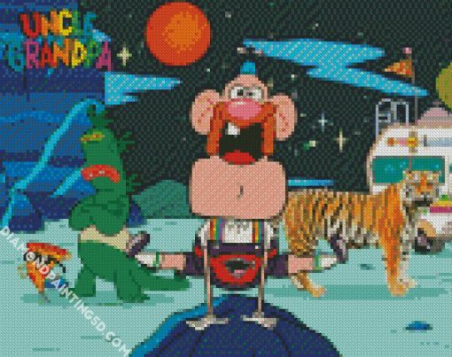 Uncle Grandpa Cartoon Diamond Paintings