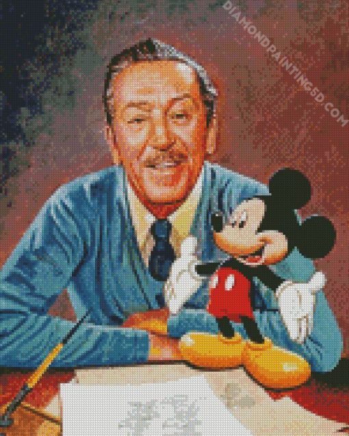 Walt And Mickey Art Diamond Paintings