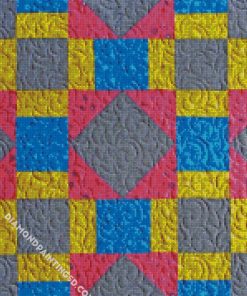 Colored Quilt Block Diamond Paintings