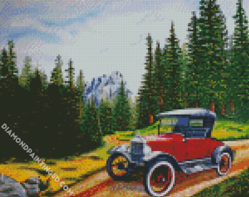 Ford Model T Art Diamond Paintings