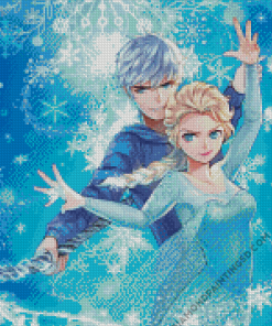 Jack Frost And Elsa Disney Character Diamond Paintings