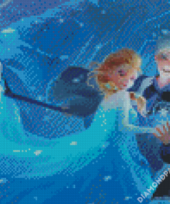 Jack Frost And Elsa Lovers Diamond Paintings