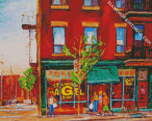 St Viateur Bagel Montreal Art Diamond Paintings