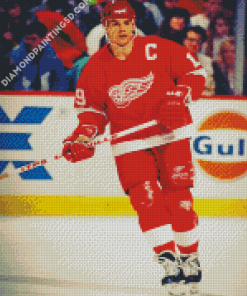 Steve Yzerman Player Diamond Paintings