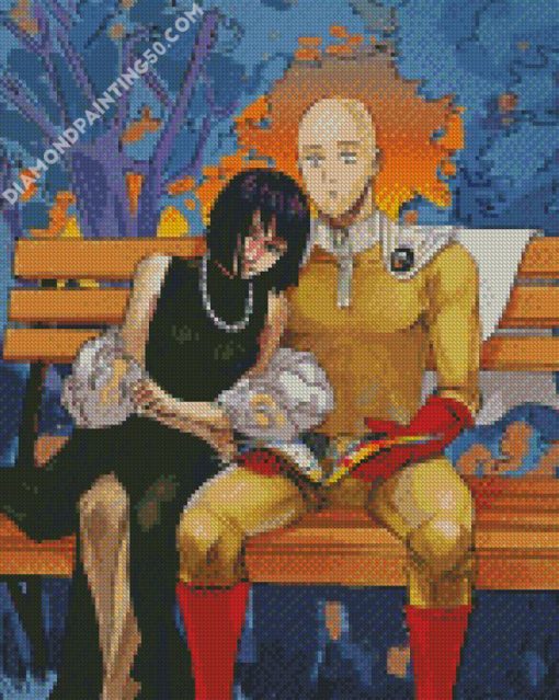 Saitama And Fubuki diamond painting