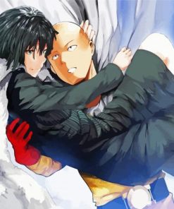 Saitama And Fubuki One Punch Man diamond painting