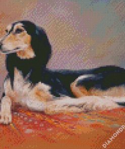 Saluki Dog Art diamond painting