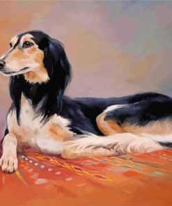 Saluki Dog Art diamond painting