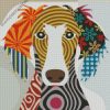 Saluki Folk Art diamond painting