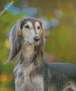 Saluki Dog diamond painting