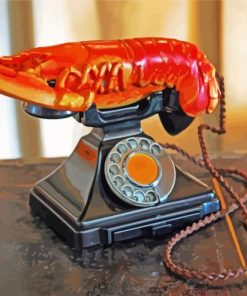 Salvadore Dali Lobster Telephone diamond painting