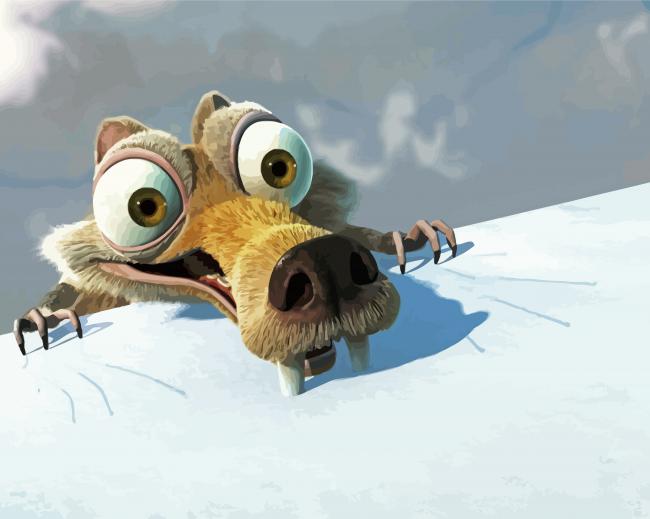 Scrat Animated Movie Character Diamond Paintings