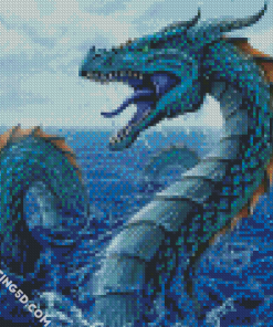 Sea Serpent Leviathan diamond painting