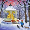 Snow Christmas Gazebo diamond painting