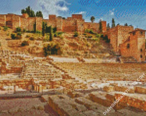 Spain Malaga Teatro Romano diamond painting