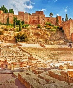 Spain Malaga Teatro Romano diamond painting