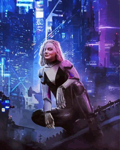 Spider Gwen Emma Stone Diamond Painting