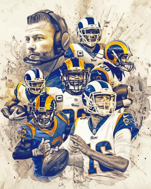 St Louis Rams Players Art Diamond Paintings