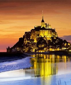 St Michaels Mount At Night Diamond Paintings