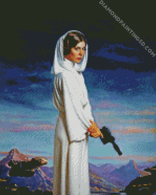 Star Wars Leia diamond painting