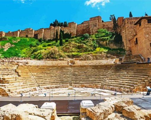 Teatro Romano Malaga diamond painting