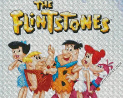 The Flintstones Cartoon diamond painting