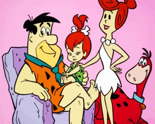 The Flintstones Cartoon Characters diamond painting