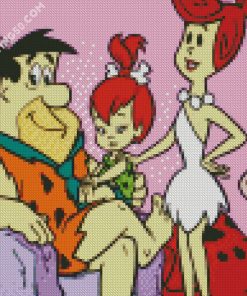 The Flintstones Cartoon Characters diamond painting