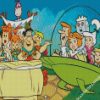 The Flintstones Cartoon Families diamond painting