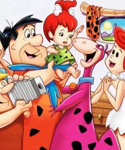 The Flintstones Family Art diamond painting