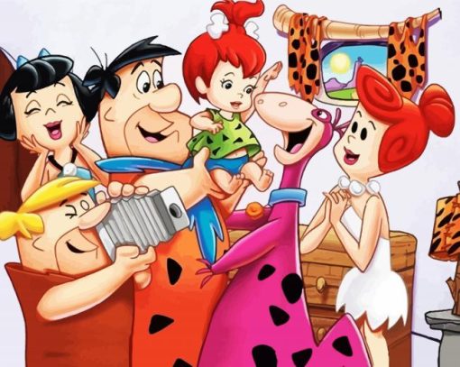 The Flintstones Family Art diamond painting