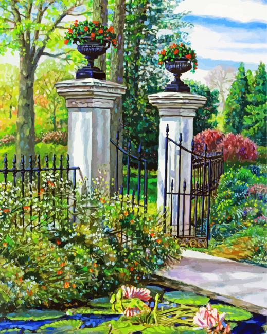 The Garden Gate Diamond Paintings