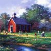 The Little Red Schoolhouse Diamond Paintings