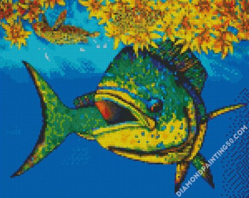 The Mahi Mahi Fish Art diamond painting