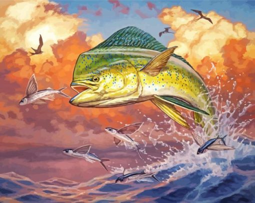 The Mahi Mahi Fish diamond painting