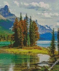 The Maligne Lake diamond painting