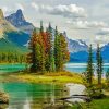 The Maligne Lake diamond painting