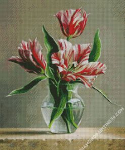 Tulips In Glass Vase diamond painting