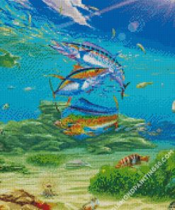 Tuna And Mahi Mahi Undersea diamond painting