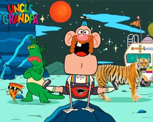 Uncle Grandpa Cartoon Diamond Paintings