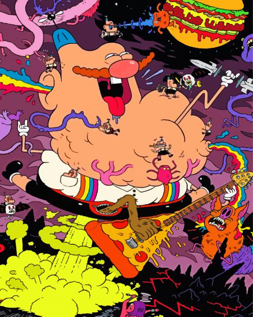 Uncle Grandpa Characters Diamond Paintings