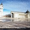 Vilnius Cathedral Basilica Lithuania diamond painting