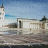 Vilnius Cathedral Basilica Lithuania diamond painting