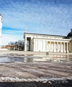 Vilnius Cathedral Basilica Lithuania diamond painting