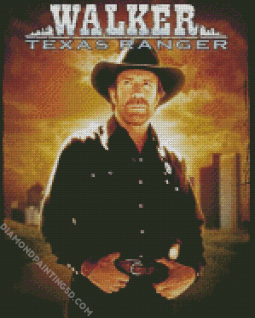 Walker Texas Ranger Poster Diamond Painting